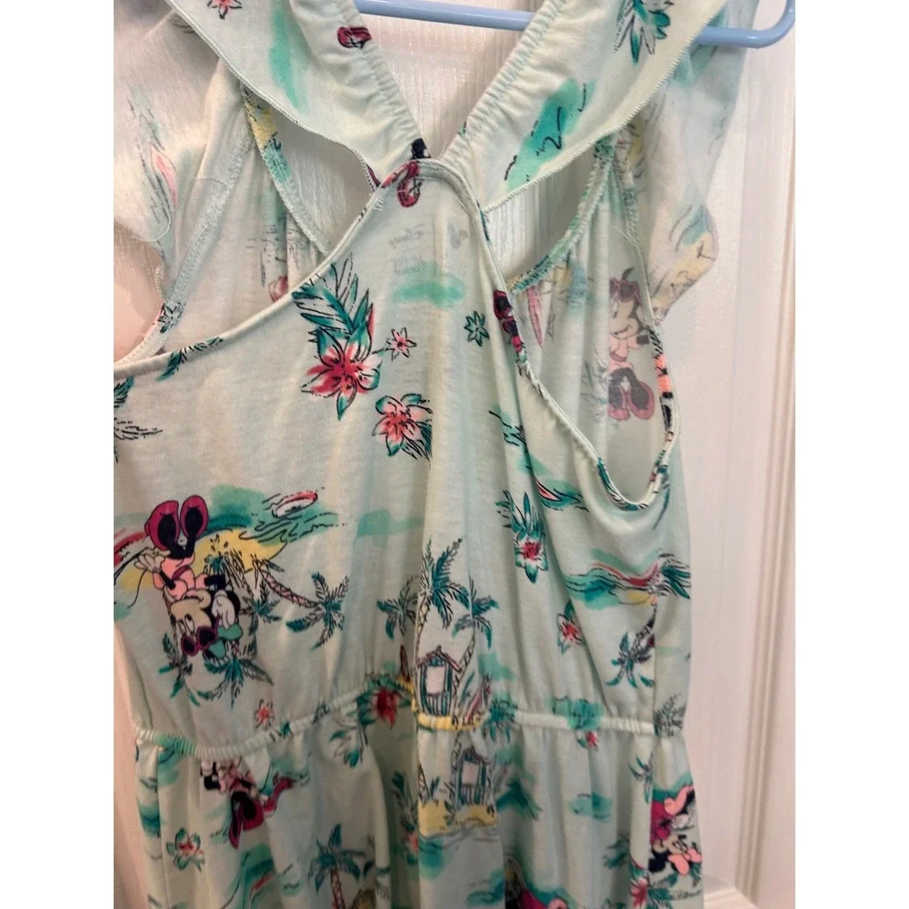 Disney Jumping Beans Dress Mint Green Minnie Mouse Tropical Handkerchief‎ bin A
